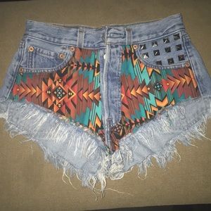 Aztec Studded Levi’s 501